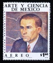 Postage stamp Mexico, 1975. Arturo Rosenblueth Stearns Physician portrait Royalty Free Stock Photo