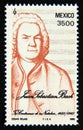 Postage stamp Mexico, 1985. Johann Sebastian Bach portrait