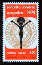 Postage stamp Mexico, 1978. Miss Universe Contest, Acapulco 1978