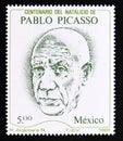 Postage stamp Mexico, 1981. Pablo Picasso portrait