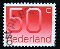 Postage stamp Netherlands, 1980. Numeral 50 Type Crouwel