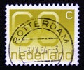 Postage stamp Netherlands, 1981. Numeral 60 Type Crouwel