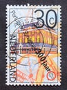 Post stamp printed in Netherlands Portuguese Synagogue 300 years
