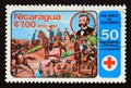 Postage stamp Nicaragua 1984. Battle field