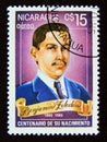 Postage stamp Nicaragua, 1985. Benjamin ZeledÃÂ³n portrait