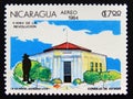 Postage stamp Nicaragua, 1984. Building of the State Council