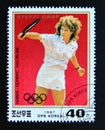 Postage stamp North Korea, 1987. Steffi Graf