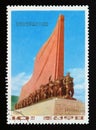 Postage stamp North Korea, 1967. Victory monument Battle of Pochonbo