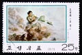 Postage stamp North Korea 1975. Retaliation Royalty Free Stock Photo