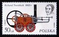 Postage stamp Poland, 1976. Richard Trevithick, 1803