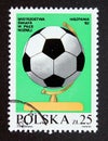 Postage stamp Poland, 1982. Soccer Ball sport