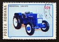 Postage stamp Romania, 1985. Universal 530 DTC tractor Royalty Free Stock Photo