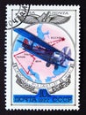 Postage stamp Russia, USSR, 1977, R-3, ANT-3 Biplane, 1925