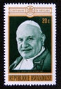 Postage stamp Rwanda, 1970. Pope John XXIII portrait