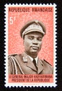 Postage stamp Rwanda, 1974. President JuvÃÂ©nal Habyarimana