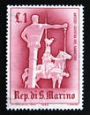 Postage stamp San Marino, 1963. Saracen ancient Tournament