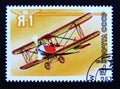 Postage stamp Soviet union, CCCP 1986. Aircraft Ya-1 1927 airplane