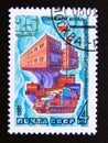 Postage stamp Soviet union, CCCP 1981. Antarctic Research Station Mirny