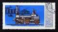 Postage stamp Soviet Union, USSR 1978. Steam locomotive 1-3-0 Series D 1845 Royalty Free Stock Photo