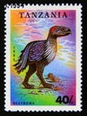 Postage stamp Tanzania, 1994. Diatryma prehistoric dinosaur