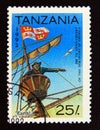 Postage stamp Tanzania, 1992. Sighting of Land