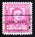 Postage stamp United States of America, USA 1949. Edgar Allan Poe, Poet and Story Writer