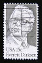Postage stamp United States of America, USA 1981. Everett Dirksen Senate Minority Leader portrait