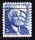 Postage stamp United States of America, USA 1968. Frank Lloyd Wright, Architect portrait