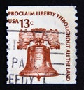 Postage stamp United States of America, USA 1975. Liberty Bell Royalty Free Stock Photo