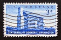 Postage stamp United States of America, USA 1956. Log Cabin