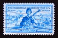 Postage stamp United States of America, USA 1953. National Guardsman, Amphibious Landing and Disaster Service