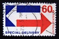 Postage stamp United States of America, USA 1971. Special Delivery Arrows