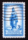 Postage stamp United States of America, USA 1950. Statue of Freedom on Capital Dome Royalty Free Stock Photo