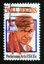 Postage stamp United States of America, USA 1979. Will Rogers, Actor and Humorist portrait