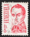 Post stamp printed Venezuela with Simon Bolivar - Venezuelan military and political leader