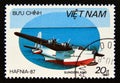 Postage stamp Vietnam, 1987. Short Sunderland hydroplane