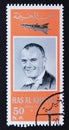 Post stamp Ras Al Khaima, 1966, American astronauts series John Glenn