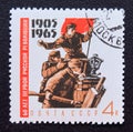 Post stamp Russia, USSR, CCCP 1965 dedicated to the first Russian revolution of 1905