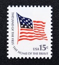 Unused post stamp USA, 1978, Flag, land of the free, home of the brave