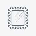 post stamp. Vector illustration decorative design Royalty Free Stock Photo