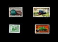 Post stamps printed in USSR Republique Centrafricaine Hungary and Mongolia