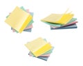 Post-it sticky notes composition Royalty Free Stock Photo