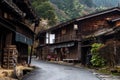 Post town of Tsumago, Kiso valley Royalty Free Stock Photo