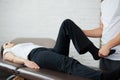 Post traumatic rehabilitation, sport physical therapy, recovery concept Royalty Free Stock Photo
