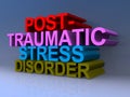 Post traumatic stress disorder illustration Royalty Free Stock Photo