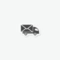 Post Truck Car icon sticker logo