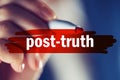 Post-truth concept Royalty Free Stock Photo