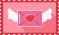 Postage Love Envelope Stamp