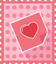 Postage Love Heart Stamp