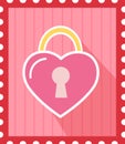 Postage Love Lock Stamp